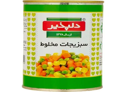 خرید و قیمت انواع کنسرو سبزیجات دلپذیر